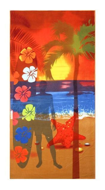 Summer Microfiber Printed Beach Towels, Various Designs